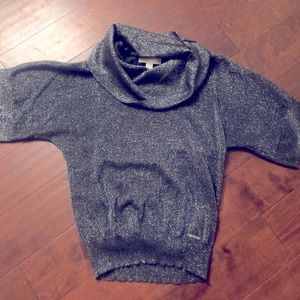 Grey sparkly Michael Kors cowl neck shirt